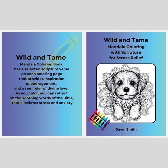 Wildlife Adult Coloring Book: Mandala Stress relief , with Scripture - Picture 1 of 9